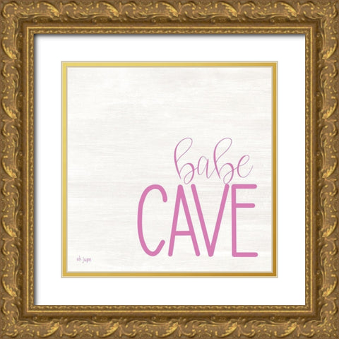 Babe Cave Gold Ornate Wood Framed Art Print with Double Matting by Jaxn Blvd.