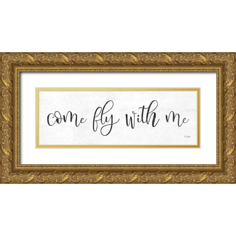 Come Fly with Me Gold Ornate Wood Framed Art Print with Double Matting by Jaxn Blvd.