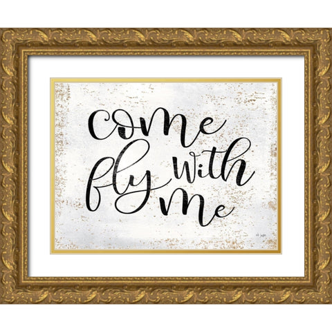 Come Fly with Me Gold Ornate Wood Framed Art Print with Double Matting by Jaxn Blvd.