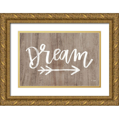 Dream Gold Ornate Wood Framed Art Print with Double Matting by Jaxn Blvd.