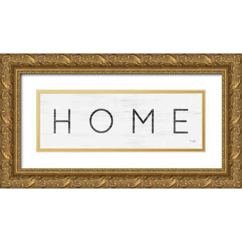 Home Gold Ornate Wood Framed Art Print with Double Matting by Jaxn Blvd.