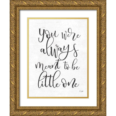 Meant to Be Gold Ornate Wood Framed Art Print with Double Matting by Jaxn Blvd.