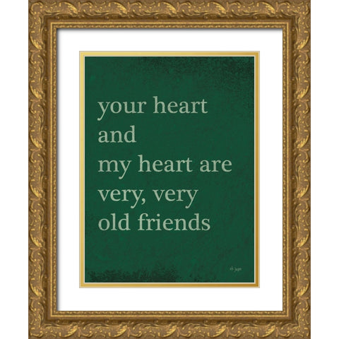 Old Friends Gold Ornate Wood Framed Art Print with Double Matting by Jaxn Blvd.
