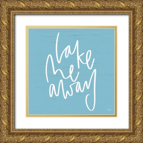 Lake Me Away Gold Ornate Wood Framed Art Print with Double Matting by Jaxn Blvd.