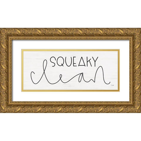Squeaky Clean Gold Ornate Wood Framed Art Print with Double Matting by Jaxn Blvd.