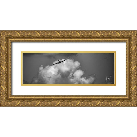 Soaring Gold Ornate Wood Framed Art Print with Double Matting by Spivey, Justin