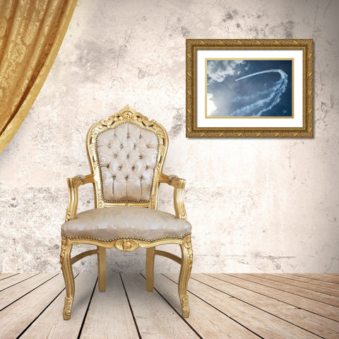 Clouded Space Gold Ornate Wood Framed Art Print with Double Matting by Spivey, Justin
