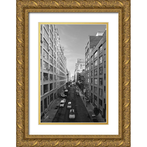 Dueling Cabs Gold Ornate Wood Framed Art Print with Double Matting by Spivey, Justin