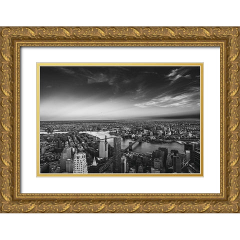 Peace Above Gold Ornate Wood Framed Art Print with Double Matting by Spivey, Justin