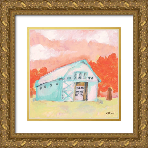Cherry Tree Barn Gold Ornate Wood Framed Art Print with Double Matting by Mingo, Jessica