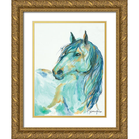 River II Gold Ornate Wood Framed Art Print with Double Matting by Mingo, Jessica