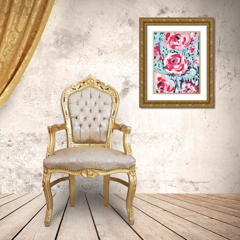 Chorus of the Rose Gold Ornate Wood Framed Art Print with Double Matting by Mingo, Jessica