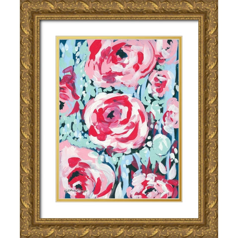 Chorus of the Rose Gold Ornate Wood Framed Art Print with Double Matting by Mingo, Jessica