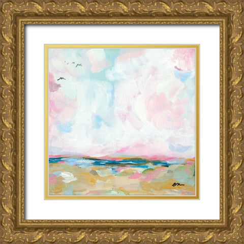 Beach Days I Gold Ornate Wood Framed Art Print with Double Matting by Mingo, Jessica