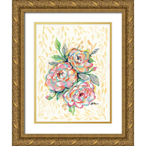 Vintage Rose Gold Ornate Wood Framed Art Print with Double Matting by Mingo, Jessica