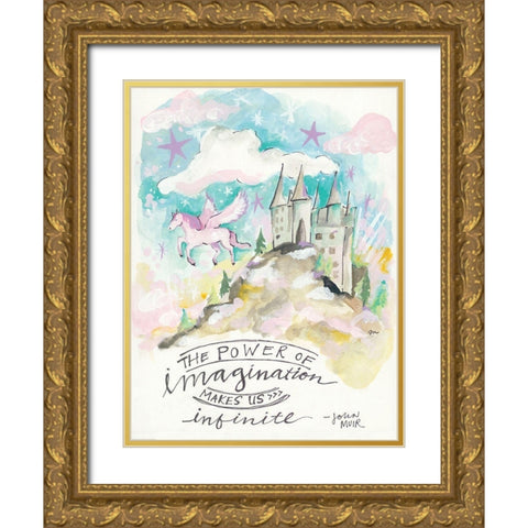 Power of Imagination Gold Ornate Wood Framed Art Print with Double Matting by Mingo, Jessica