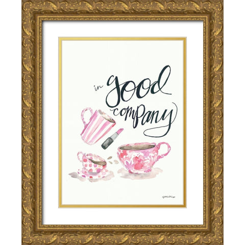 In Good Company     Gold Ornate Wood Framed Art Print with Double Matting by Mingo, Jessica