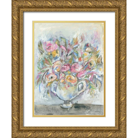Roses Gold Ornate Wood Framed Art Print with Double Matting by Mingo, Jessica