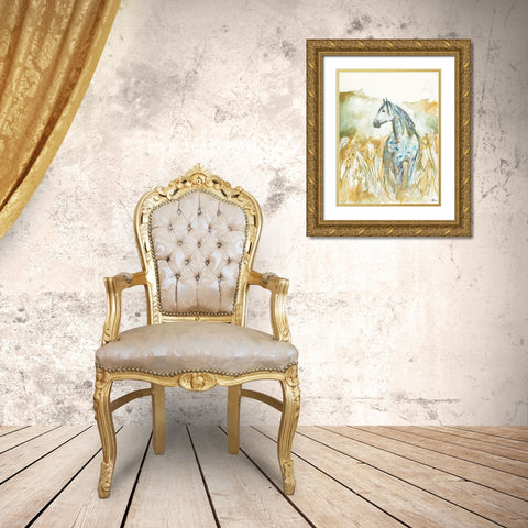 Dreams in a Field Gold Ornate Wood Framed Art Print with Double Matting by Mingo, Jessica