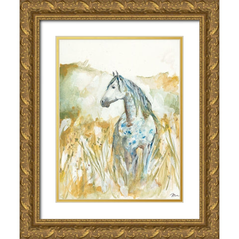 Dreams in a Field Gold Ornate Wood Framed Art Print with Double Matting by Mingo, Jessica