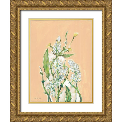 Spring Flora Gold Ornate Wood Framed Art Print with Double Matting by Mingo, Jessica
