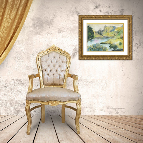 A Place of Beauty Gold Ornate Wood Framed Art Print with Double Matting by Mingo, Jessica