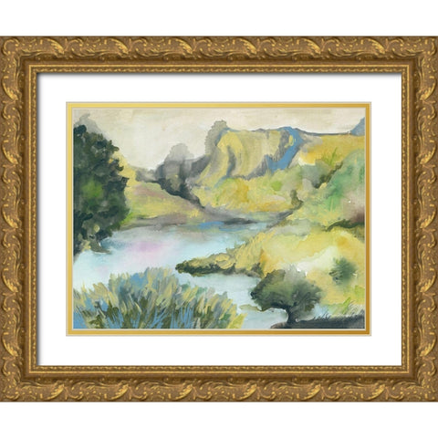 A Place of Beauty Gold Ornate Wood Framed Art Print with Double Matting by Mingo, Jessica
