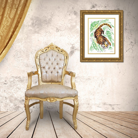 Stay Wild Gold Ornate Wood Framed Art Print with Double Matting by Mingo, Jessica