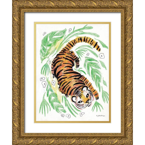 Stay Wild Gold Ornate Wood Framed Art Print with Double Matting by Mingo, Jessica