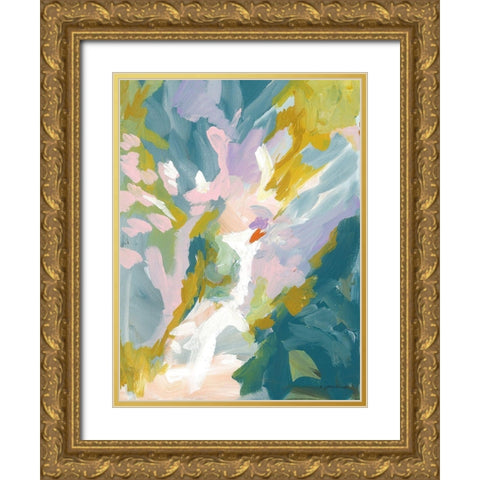 Dark Tropics I Gold Ornate Wood Framed Art Print with Double Matting by Mingo, Jessica