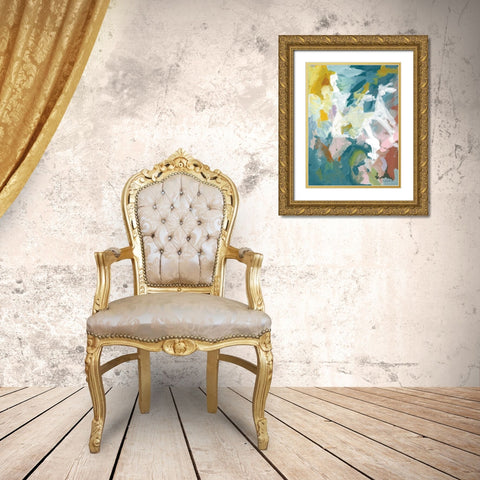 Dark Tropics II Gold Ornate Wood Framed Art Print with Double Matting by Mingo, Jessica