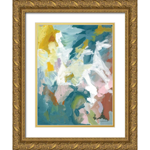 Dark Tropics II Gold Ornate Wood Framed Art Print with Double Matting by Mingo, Jessica
