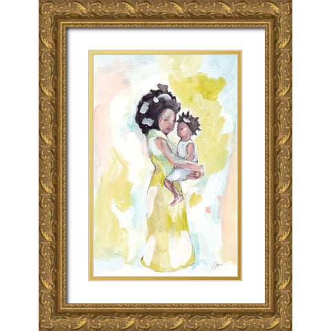Unconditional Love Gold Ornate Wood Framed Art Print with Double Matting by Mingo, Jessica
