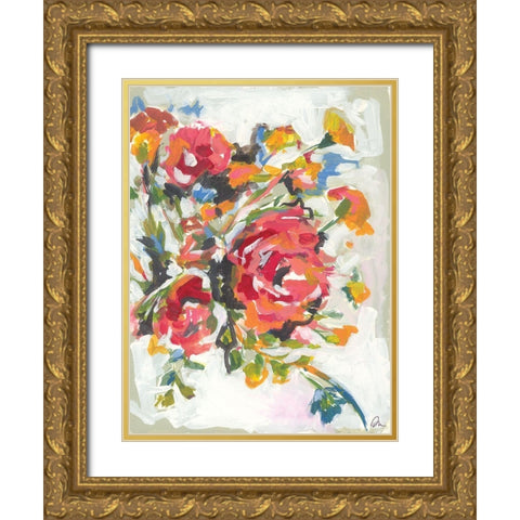 Smile III Gold Ornate Wood Framed Art Print with Double Matting by Mingo, Jessica