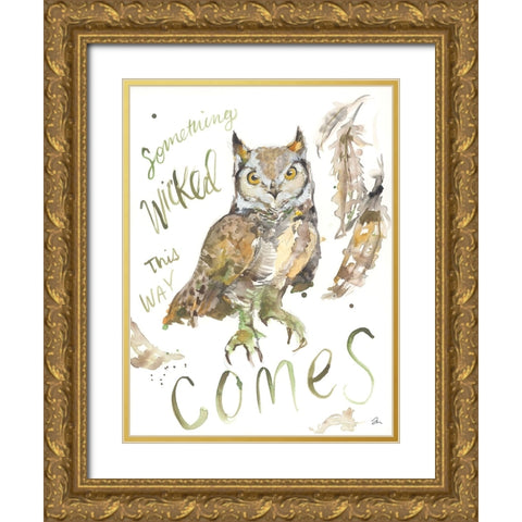 Something Wicked Gold Ornate Wood Framed Art Print with Double Matting by Mingo, Jessica