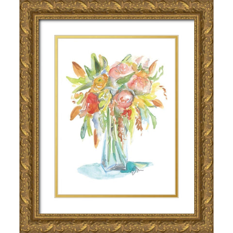 Spring Memories Gold Ornate Wood Framed Art Print with Double Matting by Mingo, Jessica