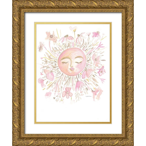 Boho Sun Gold Ornate Wood Framed Art Print with Double Matting by Mingo, Jessica