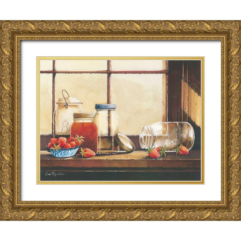 Waiting to be Filled Gold Ornate Wood Framed Art Print with Double Matting by Rossini, John