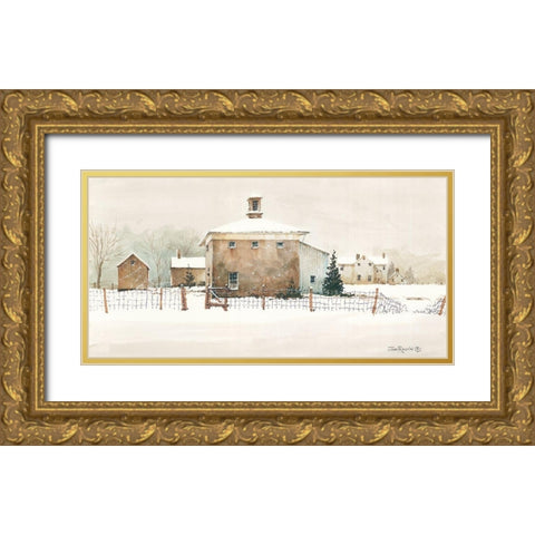 Open Gate Gold Ornate Wood Framed Art Print with Double Matting by Rossini, John