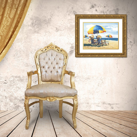 His And Hers Gold Ornate Wood Framed Art Print with Double Matting by Rossini, John