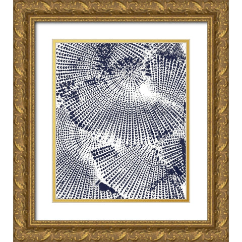 Running Circles 2 Gold Ornate Wood Framed Art Print with Double Matting by Kamdon Kreations