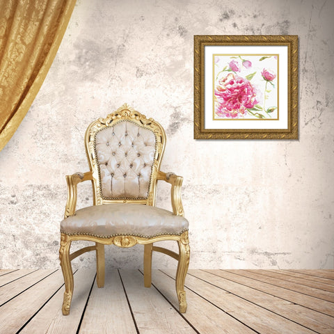 English Rose Gold Ornate Wood Framed Art Print with Double Matting by Kamdon Kreations