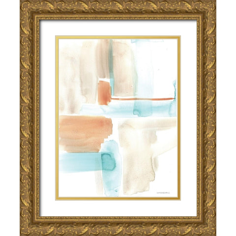 Against Gold Ornate Wood Framed Art Print with Double Matting by Kamdon Kreations