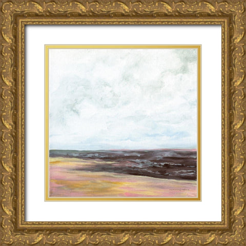 Fall at the Coast Gold Ornate Wood Framed Art Print with Double Matting by Kamdon Kreations
