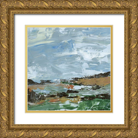 Over the Sand Dune Gold Ornate Wood Framed Art Print with Double Matting by Kamdon Kreations