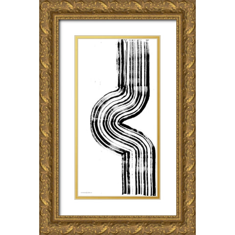 Lifes Little Bumps 1 Gold Ornate Wood Framed Art Print with Double Matting by Kamdon Kreations