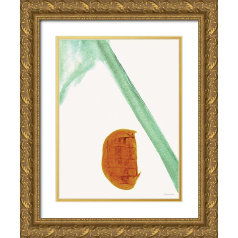 Lay in the Crook of His Arm Gold Ornate Wood Framed Art Print with Double Matting by Kamdon Kreations