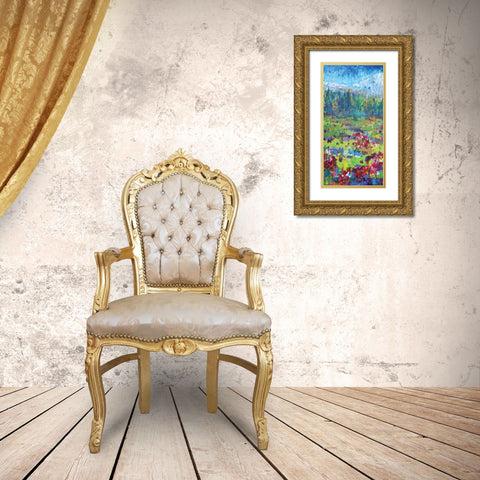 Three Sisters 1 Gold Ornate Wood Framed Art Print with Double Matting by Kamdon Kreations