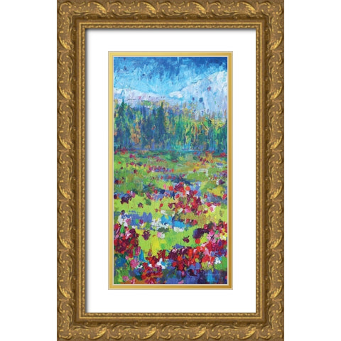 Three Sisters 1 Gold Ornate Wood Framed Art Print with Double Matting by Kamdon Kreations
