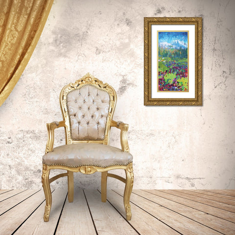 Three Sisters 3 Gold Ornate Wood Framed Art Print with Double Matting by Kamdon Kreations